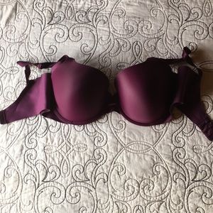 Maroon Warners side slimmiming bra 38C